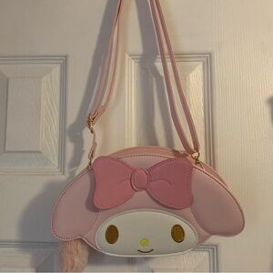 Cute pink my melody crossbody bag